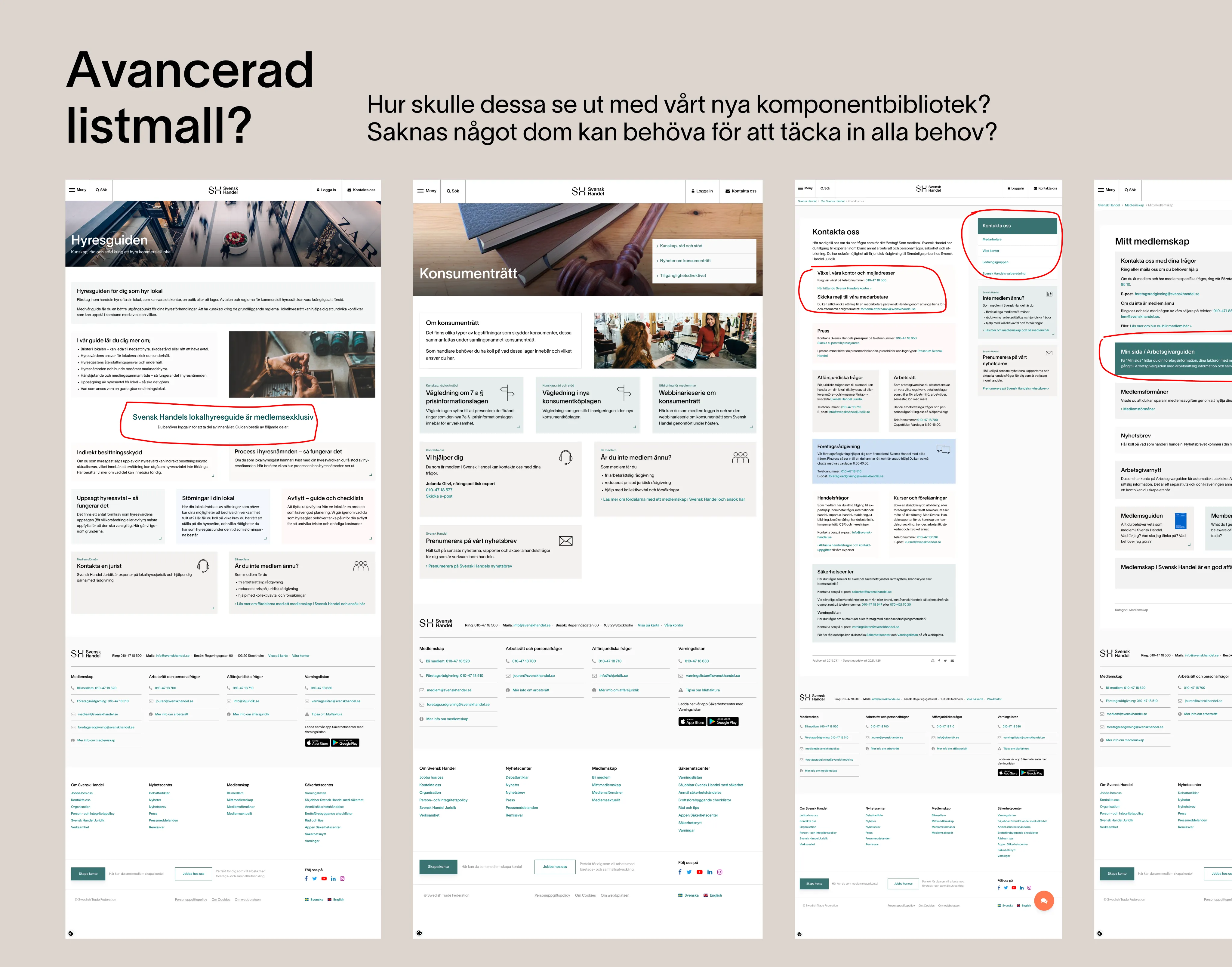 A map of every existing page type, grouped and annotated with how they were merged and restructured