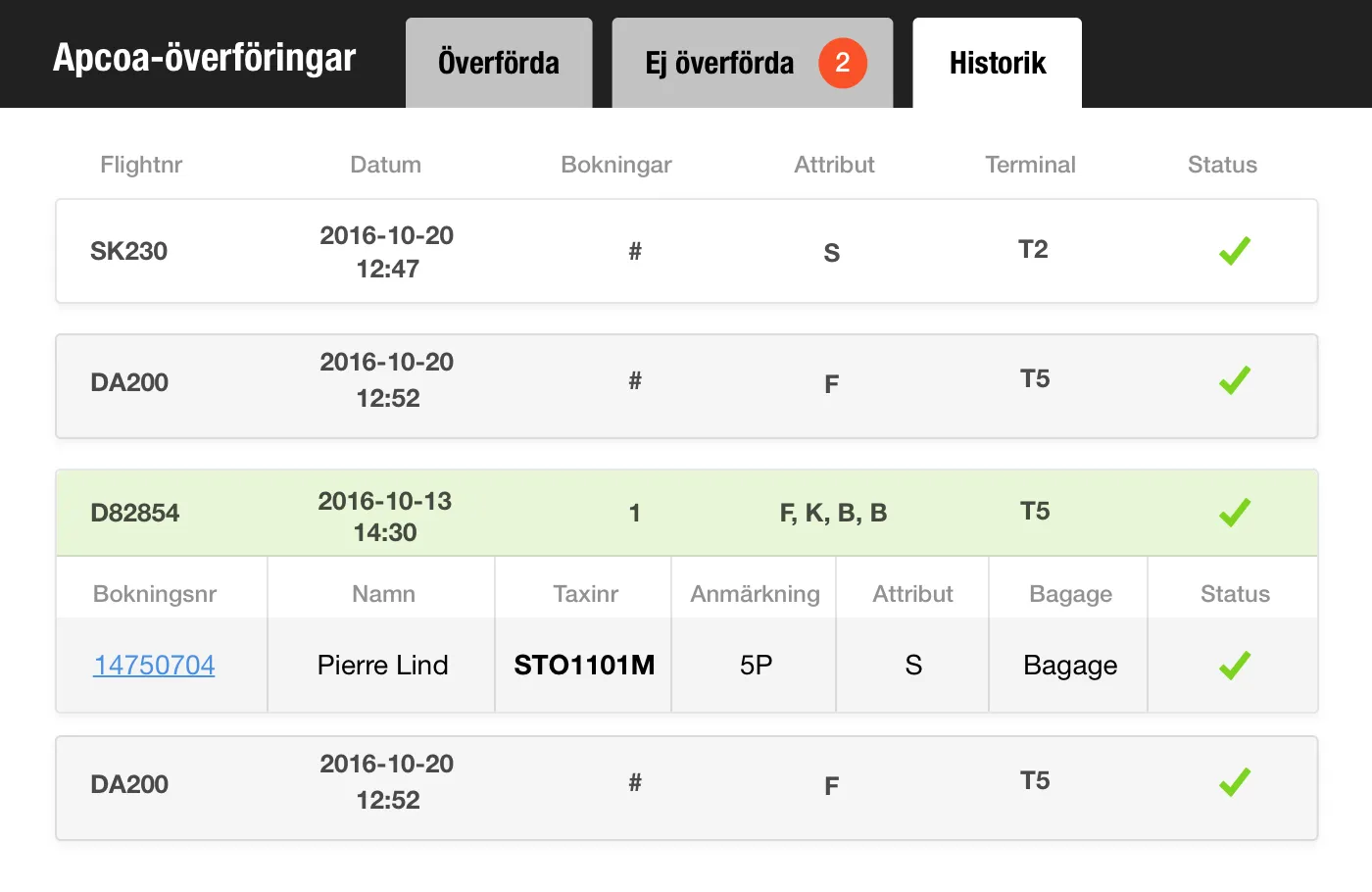The new Arlanda booking tool on a laptop screen